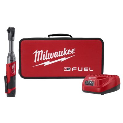 MLW2560-21 image(0) - Milwaukee Tool M12 FUEL 3/8" Extended Reach Ratchet Kit