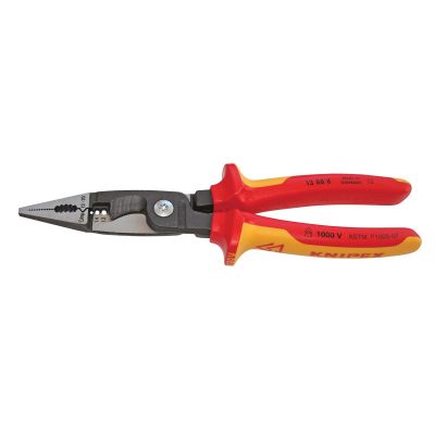 KNP13888US image(0) - KNIPEX ELEC. INSTLTN PLIERS-1,000V INSLTD 12,14 AWG