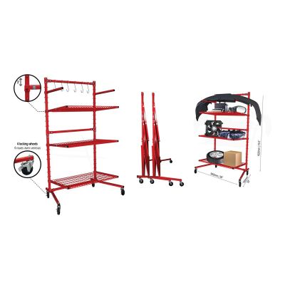 PTKEQ-300BSR image(0) - PRO-TEK BODY SHOP RACK WITH 3 SHELVES