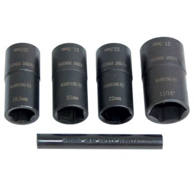 LTILT-1230 image(0) - Milton Industries LTI Tool By MIlton 5 Pc. 1/2? Drive Dual Sided Socket Lug Nut Removal Kit W/ Pouch