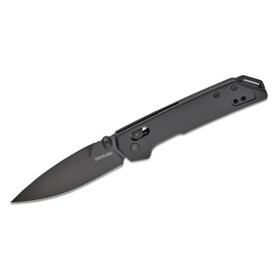 KER2051BLK image(0) - Kershaw Mini Iridium Manual Open DuraLock Spear Point Blade EDC Folding Pocket Knife - Black