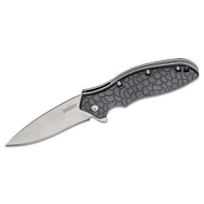 KER1830 image(0) - Kershaw OSo Sweet Assisted Open Liner Lock Drop Point Blade EDC Folding Pocket Knife - Black