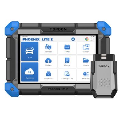 TOPPXLITE2 image(0) - Topdon Phoenix Lite 2 - 8" OE-Level Scan Tool, Service Functions, Bi-Directional Controls