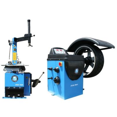 ATETCWB-COMBOEC image(0) - Atlas Automotive Equipment Atlas Equipment TC221 Rim Clamp Tire Changer + WB11 Wheel Balancer Combo Package (WILL CALL)