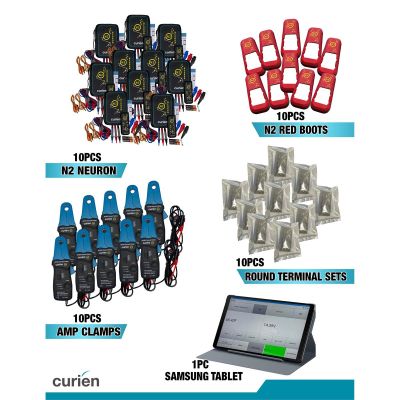 CRIN2A10PACK image(0) - Curien 10 x N2 Neuron, Low Current Amp Clamp, RTSKIT01, N2Boot - with  1x Tab