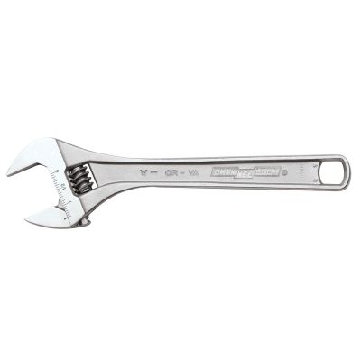 CHA808W image(0) - Channellock 8" CHROME ADJ WIDE WRENCH