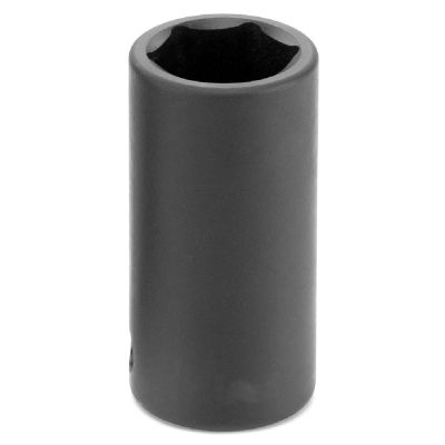 GRE1018MSD image(0) - Grey Pneumatic 3/8" DR 18MM SEMI-DEEP 6PT IMPACT SOCKET