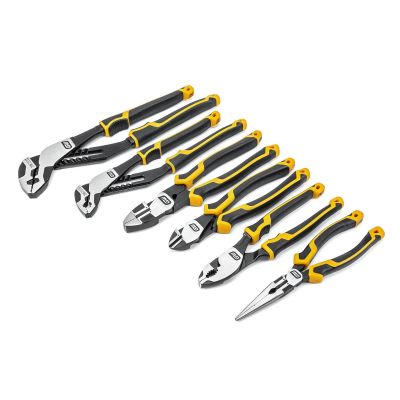 KDT82204C-06 image(0) - GearWrench 6 Piece PITBULL Dual Material Mixed Plier Set