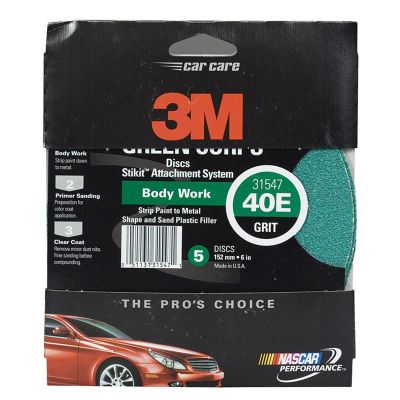 MMM31547 image(0) - 3M PRODUCTION DISCS-GREEN CORPS 6" 40E 5/PK 10PKS/CS