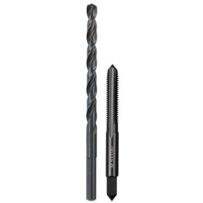 MLW49-57-5536 image(0) - Milwaukee Tool M6-1.00 mm Straight Flute Plug Tap & #9 Drill Bit