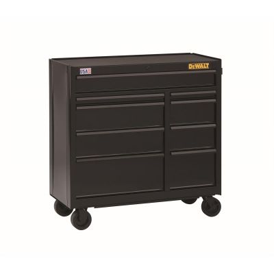 DWTDWST24190 image(0) - DeWalt 9-Drawer Rolling Cabinet, 41 in., Black