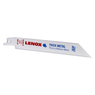 LEX20564 image(0) - Lenox Tools Reciprocating Saw Blades, 614R, Bi-Metal, 6 in. Lo