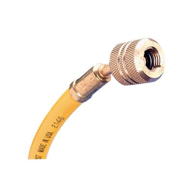 MSC45722 image(0) - Mastercool HOSE 72 R12 YELLOW W/AUTO SHUT OFF VALVES