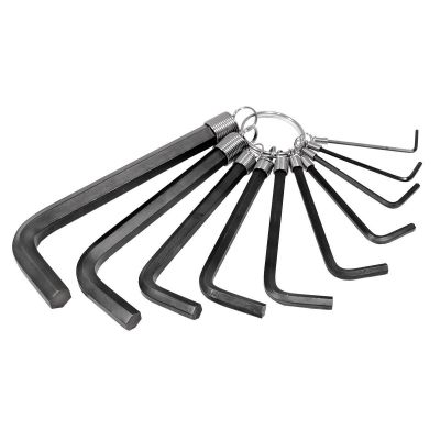 KTI71480 image(0) - K Tool International HEX KEY SET 10 PC. METRIC 1.5MM TO 10MM ON A RING