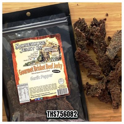 THS602822-756082 image(0) - Smokehouse Jerky Garlic Pepper Beef Jerky 3  Ounce - Beef Jerky