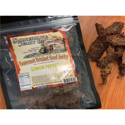 THS602822-758727 image(0) - Smokehouse Jerky Lemon Pepper Beef Jerky 3  Ounce - Beef Jerky