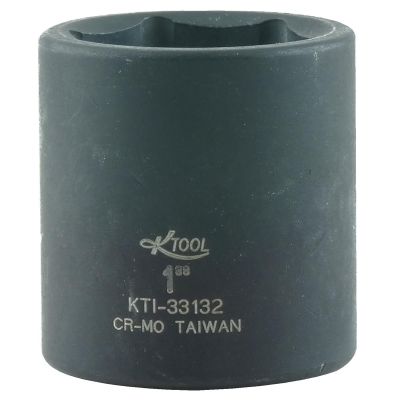 KTI33132 image(0) - K Tool International 1" SOC IMP 1/2" DR STANDARD 6 PT