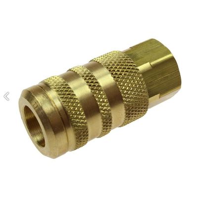 COI15X4F image(0) - Coil Hose 1/4" 6-Point Industrial Coupler, 1/4" FPT