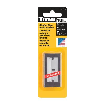 TIT85118 image(1) - Titan 10 pk. Single Edge Razor Blades