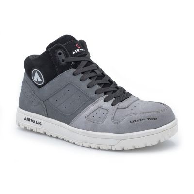 FSIAW6351-10.5M image(0) - Airwalk AIRWALK - MONGO MID Series - Men's Mid Top Shoe - CT|EH|SR - Gray/White - Size: 10.5M