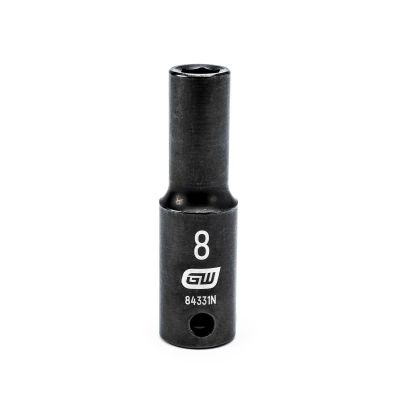 KDT84331N image(0) - GearWrench 3/8 Inch Drive 6 Point Deep Impact Metric Socket 8mm