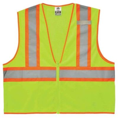 ERG21291 image(0) - Ergodyne 8229Z XS Lime Type R Class 2 Two-Tone Vest