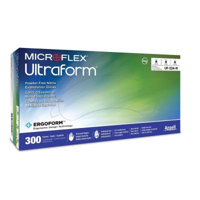 MFXUF524S image(0) - Microflex ULTRAFORM NITRILE EXAM GLOVES S 300PK