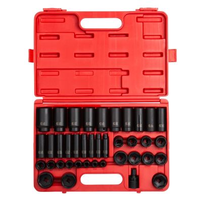 SUN2668 image(0) - Sunex 1/2" Drive 39 Piece SAE Deep Impact Socket Set