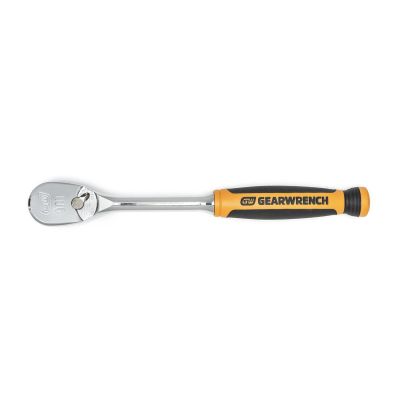 KDT81208T image(0) - GearWrench 3/8 Inch Drive 90-Tooth Dual Material Teardrop Ratchet 9 Inch