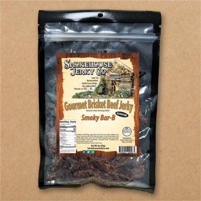 THS700425-409463 image(0) - Smokehouse Jerky Smoky Barbecue Brisket Beef Jerky - Gluten Free 3 Ounce