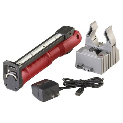 STL76801 image(0) - Streamlight Stinger Switchblade Rechargeable Light Bar Work Light with UV and Color Matching - Red