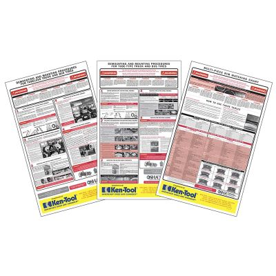 KEN39998 image(0) - Ken-tool 3 Pc. OSHA Wall Chart Set