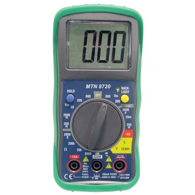 MTN8720 image(0) - Mountain DIGITAL MULTIMETER W/BUILT-IN TEMPERATURE