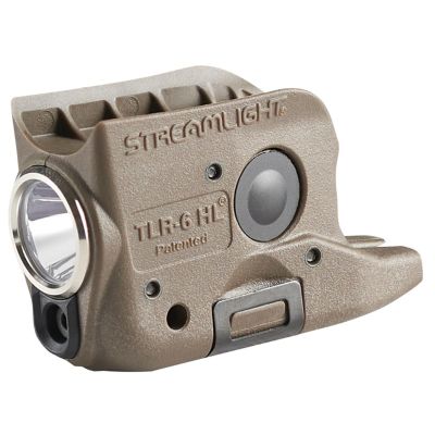 STL69341 image(0) - Streamlight TLR-6 HL Rechargeable Weapon Light and Laser for GLOCK 42/43 Subcompact Handguns, Flat Dark Earth Brown