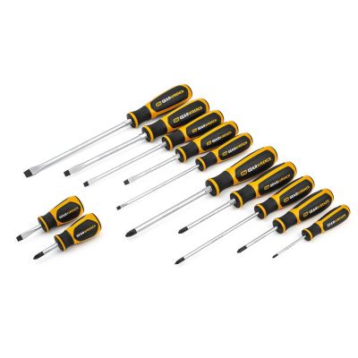 KDT80051H image(0) - GearWrench 12 Piece Phillips/Slotted Dual Material Screwdriver Set