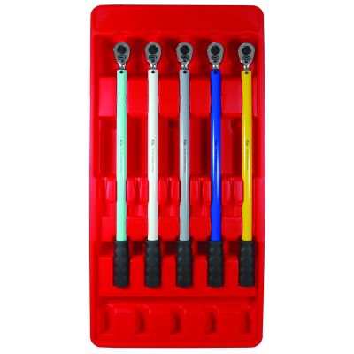 INT42005 image(0) - American Forge & Foundry AFF - Torque Wrench Set - 1/2" Drive 5 Pc. - Preset - 65,100,120,120 & 140 Ft/Lbs (88-190 Nm)