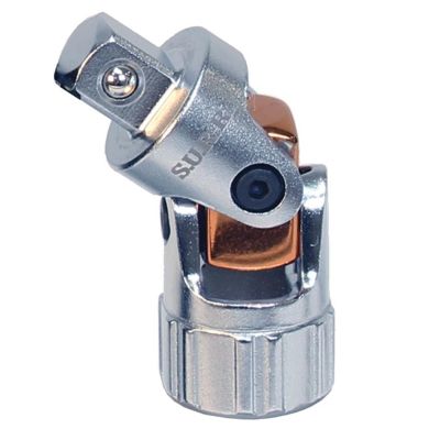 SRRSRUJ12 image(0) - S.U.R.&R. SRUJ12 3/8" female to 1/2" male drive spring-return u-joint adapter set with dual springs for maintaining alignment and precise control. Excellent for use in tight spaces and one-handed operation.