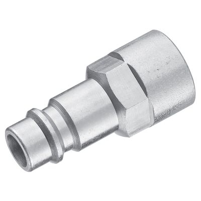 PRVERP076201 image(0) - Prevost 1/4 Inch Female NPT ERP 07 High Flow 3/8 Inch Steel Body Plug for Compressed Air