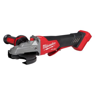 MLW2886-20 image(0) - Milwaukee Tool M18 FUEL 5" Flathead Braking Grinder, Paddle Switch No-Lock