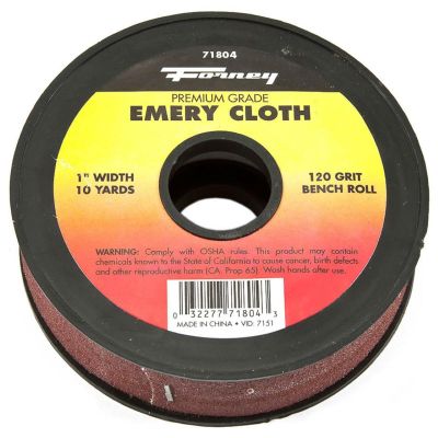 FOR71804 image(0) - Forney Industries Emery Cloth Bench Roll, 120 Grit