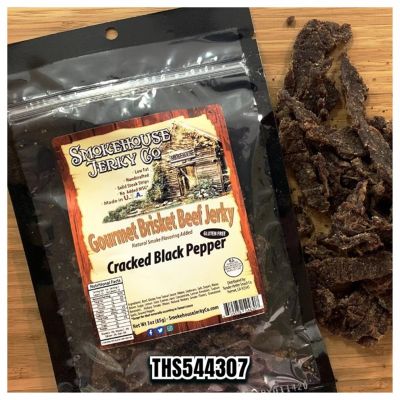 THS610079-544307 image(0) - Smokehouse Jerky Cracked Black Pepper Beef Jerky 3  Ounce - Beef Jerky