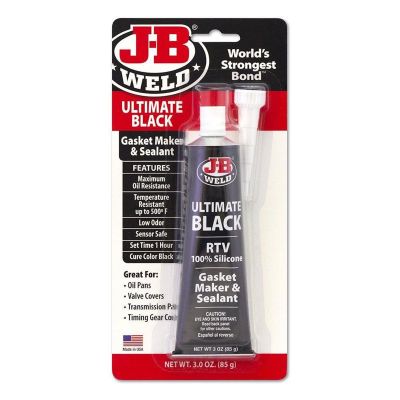 JBW32329 image(0) - J B Weld J-B Weld 32329 Ultimate Black High Temperature RTV Silicone Gasket Maker and Sealant - 3 oz.