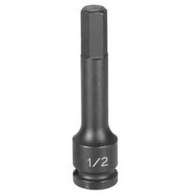 GRE29134M image(0) - Grey Pneumatic 1/2" Drive x 13mm Hex Driver 4" Length