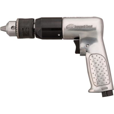 IRT7803RA image(0) - Ingersoll Rand 1/2 Inch Keyed Chuck Air Drill, 500 RPM, 0.5 HP, 10.6in-lb Torque, Pistol Grip