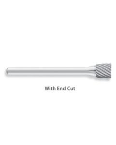 HTCSB-51 image(0) - SB-51 Solid Carbide Burr, Cylinder Shape, Single Cut with End Cut