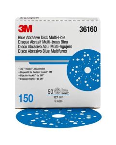 3M 3M Hookit Blue Abrasive Disc Multihole 36160 (4PK)