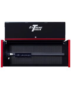 Extreme Tools Extreme Tools RX Series Professional 55"W x 25"D Extreme Power Workstation&reg; Hutch Black, Red Drawer Pulls