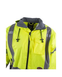 Pioneer Pioneer - Waterproof Bomber Jacket - Hi-Viz Yellow/Green - Size 2XL