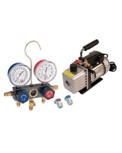 FJCKIT6M image(0) - FJC Vacuum Pump and Gauge Set