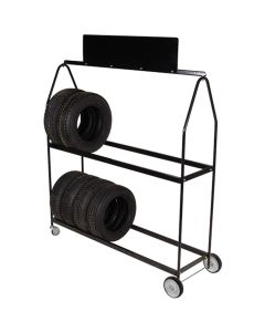 Martins Industries DELUXE TIRE DISPLAY ON WHEELS ( Black logo plate )